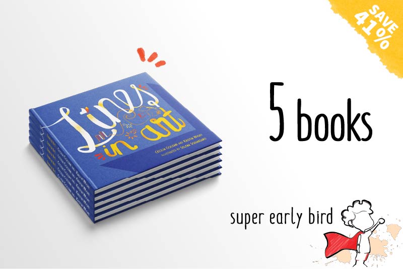 Lines in Art: five hardcover books